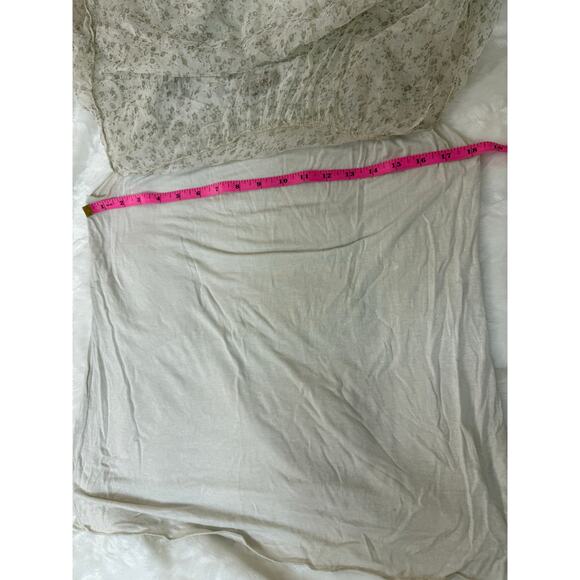 Vintage Y2K Silk Floral Peasant Blouse Milk Maid Cottagecore Made in Italy Large - Picture 14 of 16